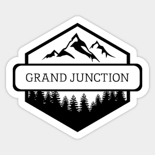 Grand Junction Colorado Mountains and Trees Sticker